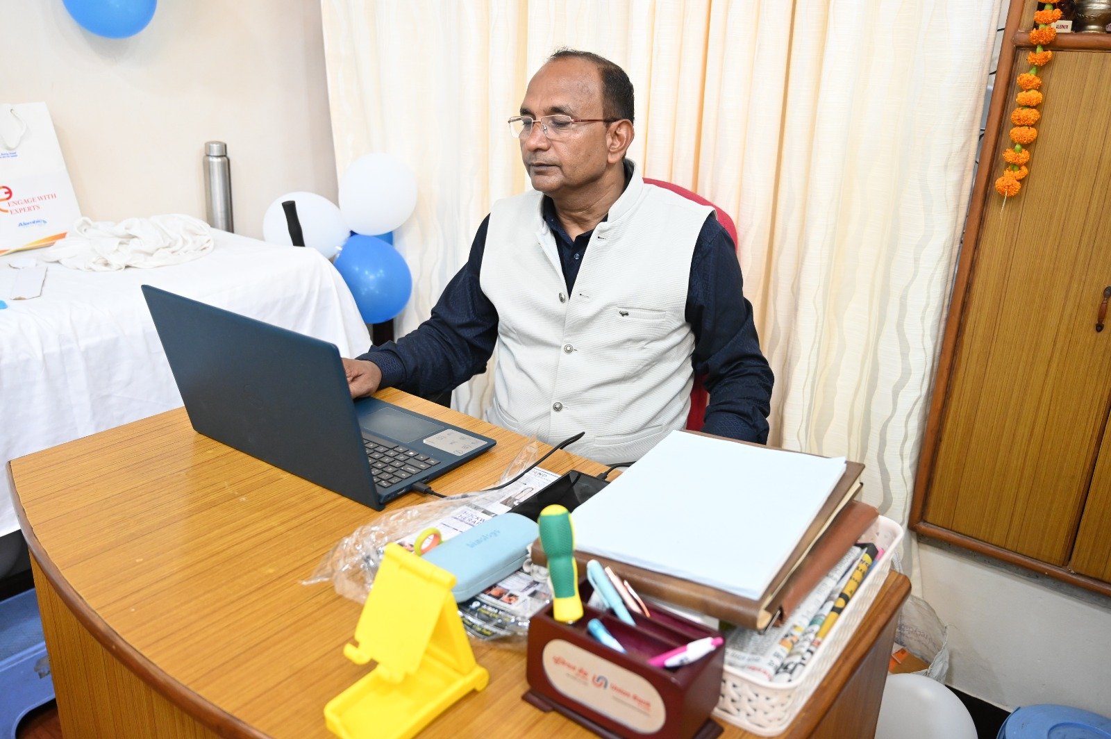 Dr. S. D. Singh Parihar at Parihar Physiotherapy Inauguration